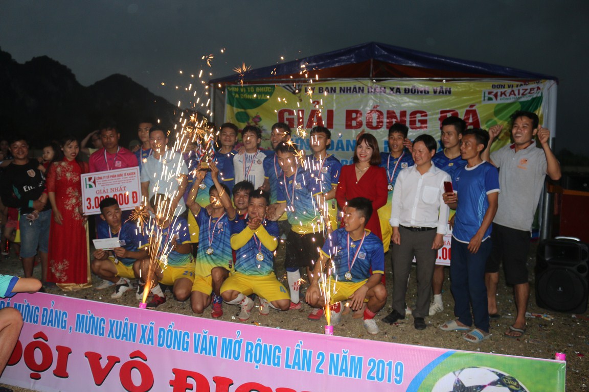 Tài trợ Giải bóng đá Đồng Văn xuân 2019