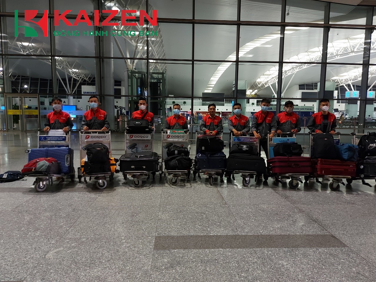 Hình ảnh đoàn lao động Kaizen bay Rumania ngày 08/07/2021