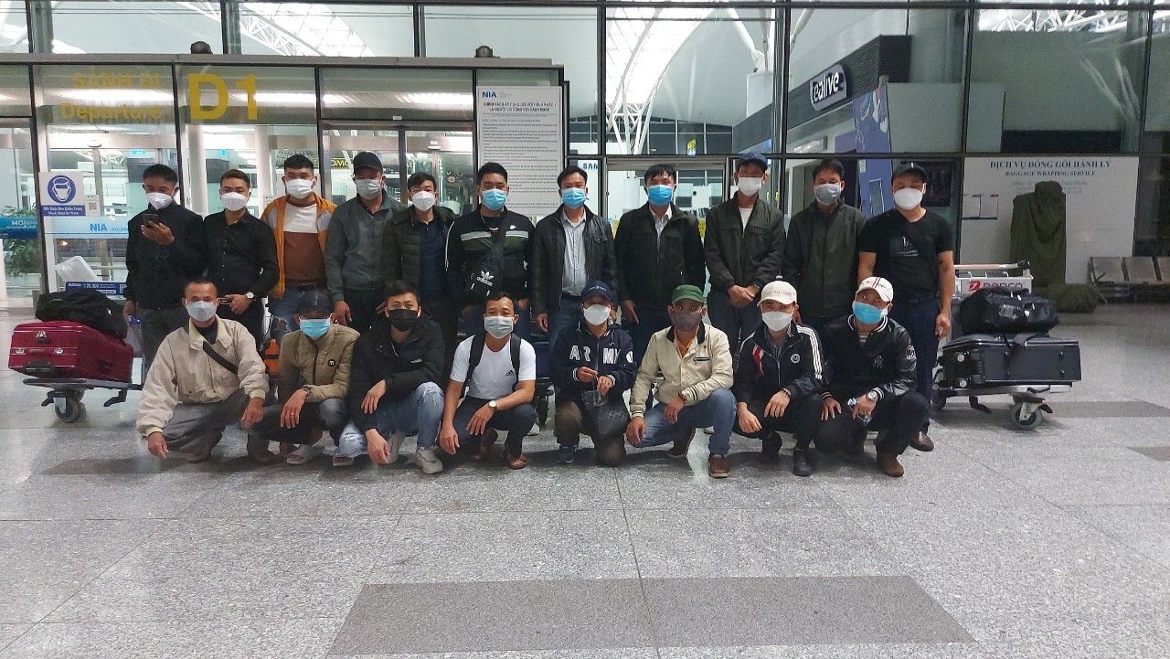 Hình ảnh đoàn lao động Kaizen bay Đài loan tháng 03/2022